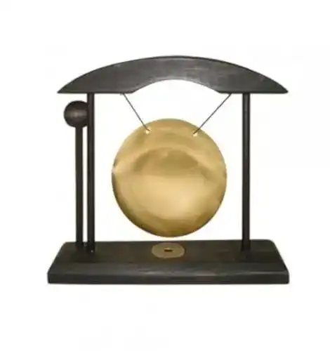 Gong Yogi Yogini Ping klein in Schwarz und Gold