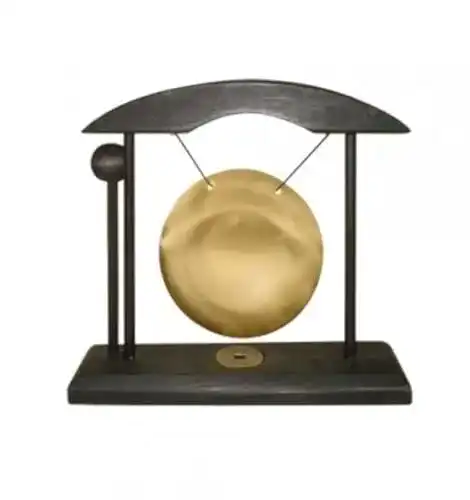 Gong Yogi Yogini Ping klein in Schwarz und Gold
