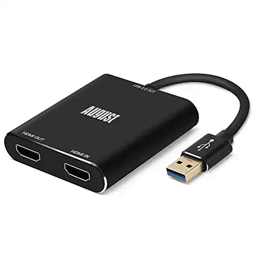 August VGB500 HDMI Capture Card mit USB 3.0 und Full HD 1080p