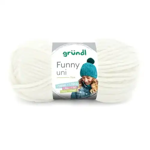 Gründl Funny uni Strick- und Häkelgarn aus Chenille