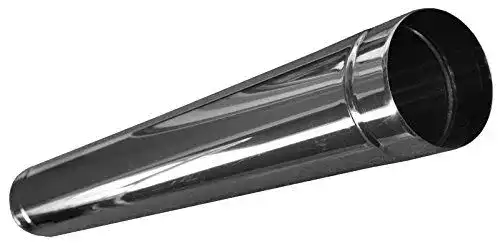 Ofenrohr Kaminplus Edelstahl EW, Länge 1,0 m, Durchmesser 110 mm
