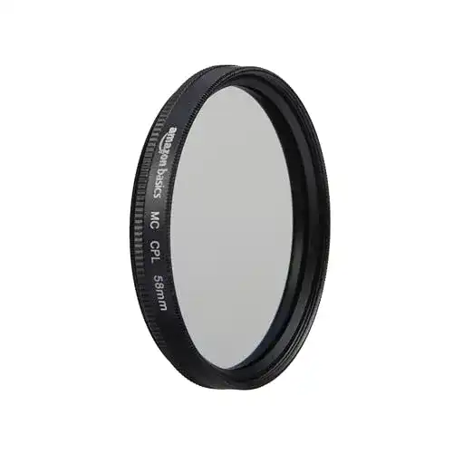 Polfilter Amazon Basics 58 mm Circular Polarisationsfilter