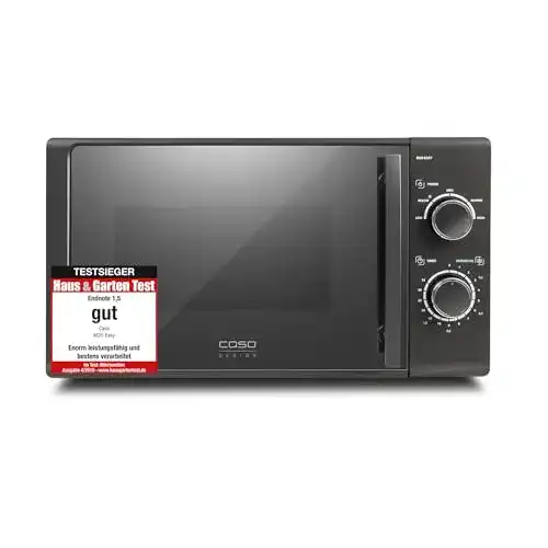 Caso M20 EASY Mikrowelle mit 20 Litern Garraum und 700 Watt Leistung