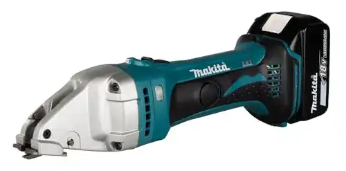 Elektrische Blechschere Makita Akku Kurvenschere 18 V mit 2 Akkus und Ladegerät