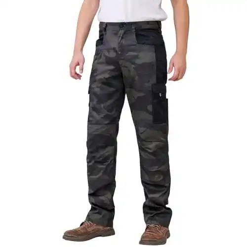 Arbeitshose Work Idea Herren Camouflage Cargohose