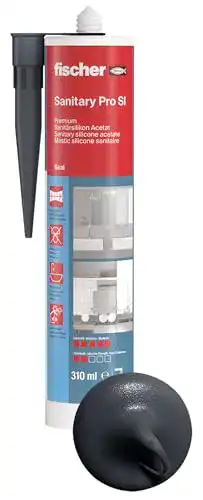 Sanitärsilikon Fischer DSSA 310 ml in Anthrazit