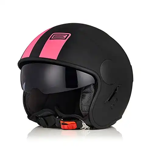 Origine Motorradhelm Jethelm Rollerhelm mit ECE Zertifizierung und Visier