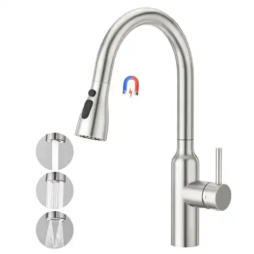 Spültischarmatur CREA Küchenarmatur mit Ausziehbarem Wasserhahn