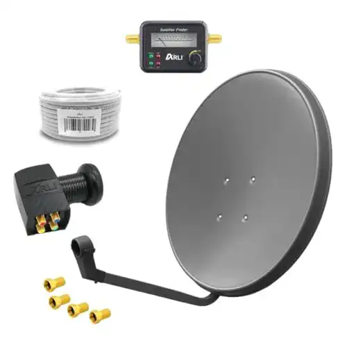 Sat-Anlage ARLI 60 cm HD mit Quad LNB und Zubehör