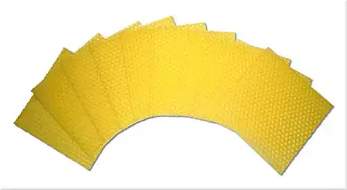 Bienenwachsplatten Dakamilech 10 Stück für Kerzen und Basteln