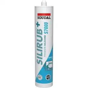 Soudal Silirub+ S7000 Sanitärsilikon 310 ml silbergrau