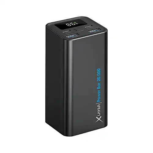 Xlayer Powerbar 65W Power Bank 20000mAh PD USB C für schnelles Laden