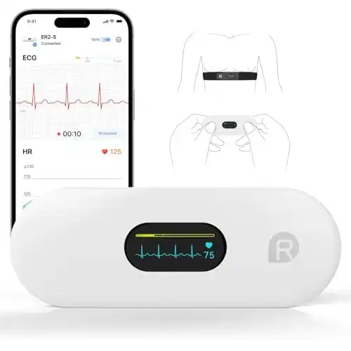 Mobiles EKG-Gerät Checkme ER2-S für Zuhause – Tragbares EKG-System