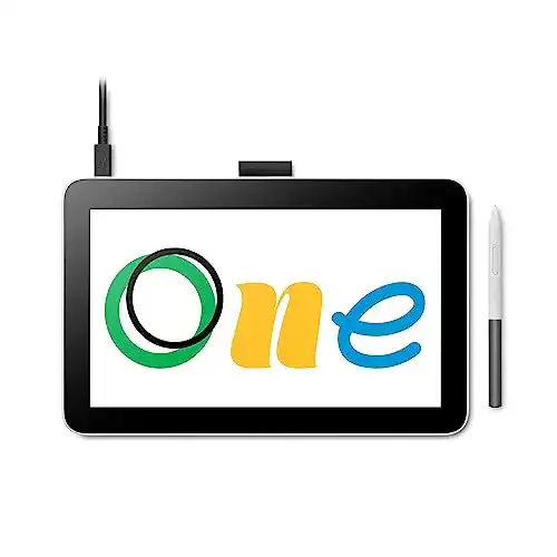 Wacom Grafiktablett One 12 mit 11,6 Zoll Full-HD Bildschirm