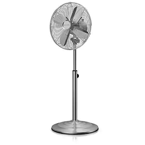 Brandson Standventilator mit 80° Oszillation für optimale Luftverteilung