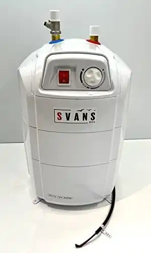 Warmwasserspeicher 10 Liter Svans 12V Boiler für Wohnmobile und Camping