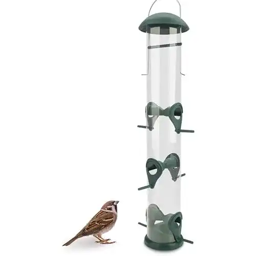 Vogelfutterspender Wildlife Friend 40 cm in grün für Körner