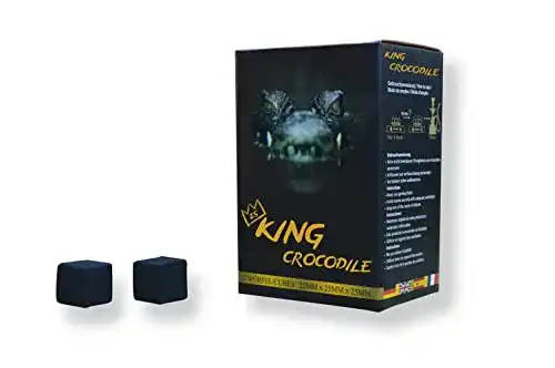 Kokosnuss Briketts King Crocodile – Grillkohle mit langer Brenndauer