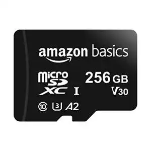 Amazon Basics MicroSDXC 256 GB mit SD Adapter und A2-Klassifizierung