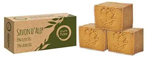 Aleppo Seife Pure Now 3 x ca. 200g, 85% Olivenöl