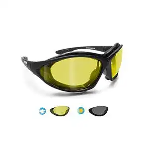 Motorradbrille selbsttönend Bertoni Photochrome mit polarisierten Linsen