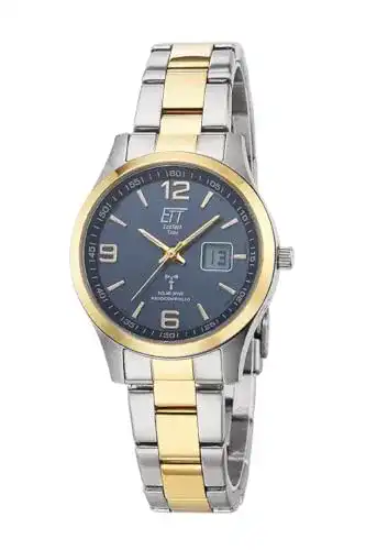 Funk-Solaruhr Damen Ett Eco Tech Time mit Edelstahl Armband