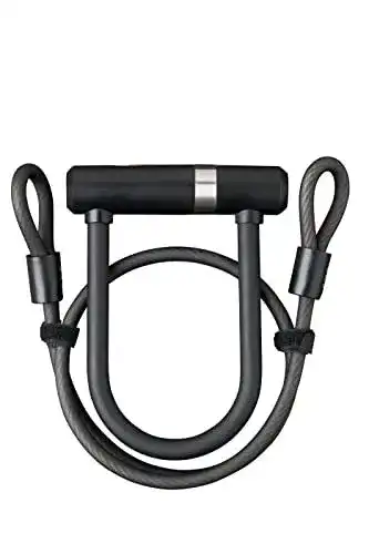 Mini Bügelschloss AXA ALA012 Newton Pro mit Kabel