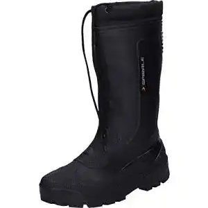 Gummistiefel Spirale gefütterte Winterstiefel in schwarz Größe 47