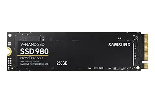 Samsung 980 NVMe M.2 SSD mit 256 GB Speicher und PCIe 3.0