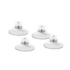 Saugnapf Vakuplastic 4 x Ø 40 mm mit M4 Gewinde aus V2A Edelstahl