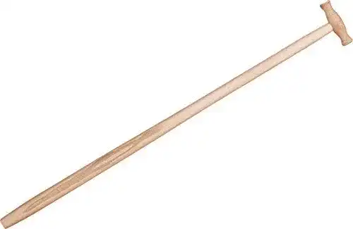 Spatenstiel Triuso aus Esche mit T-Griff und gerader Form, 95 cm