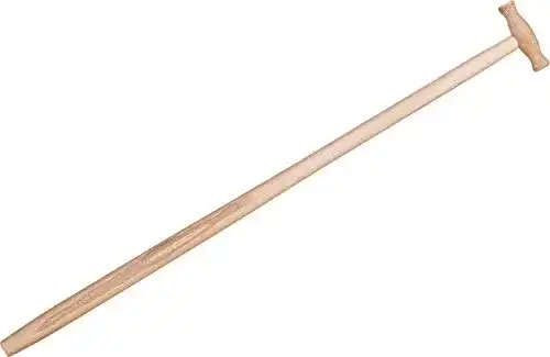 Spatenstiel Triuso aus Esche mit T-Griff und gerader Form, 95 cm