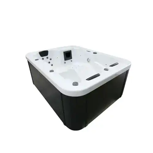 Außenwhirlpool Home Deluxe White Marble Pure für Garten und Terrasse