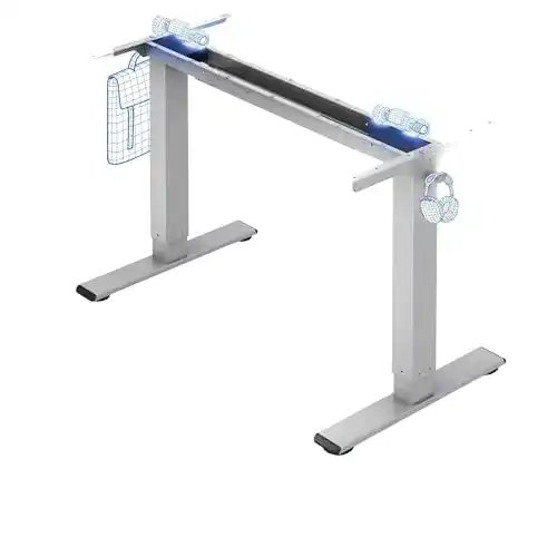Höhenverstellbarer Schreibtisch von Flexispot mit Motoren und LED-Anzeige