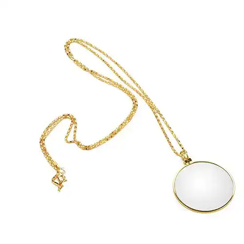 Lesehilfe Exblue Monokel mit Lupe und Kette in 2 Farben