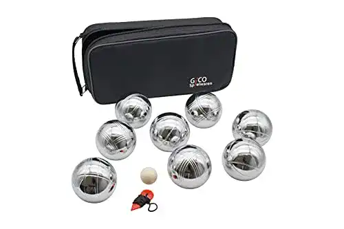 Boule GICO Boules Set für Petanque und Boccia – 8er Set aus Stahl