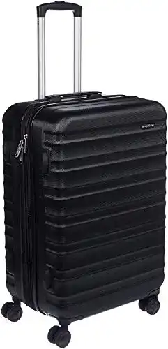 Mittelgroßer Hartschalenkoffer von Amazon Basics – 68 cm, Schwarz
