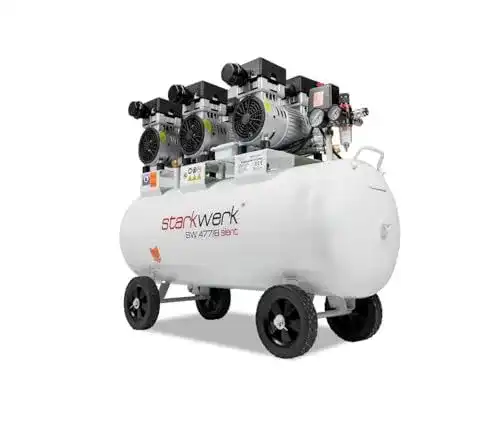 Starkwerk SW 477/8 Flüsterkompressor 100L – Leiser Druckluftkompressor