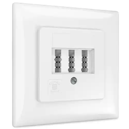 Deleycon Unterputz Telefondose TAE NF/F Anschlussdose NFF 2X