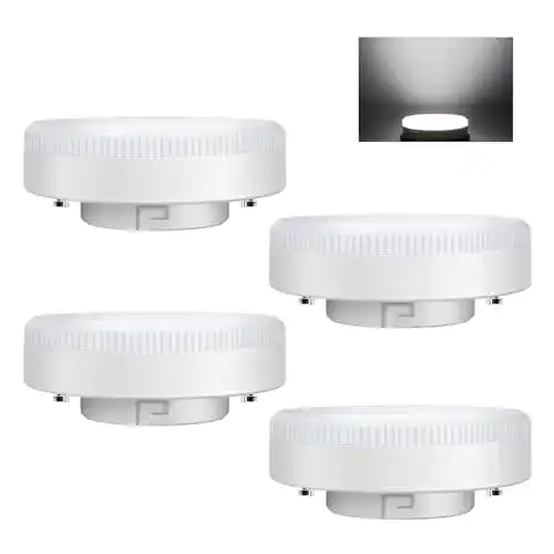 GX53 LED Leuchtmittel 9W Kaltweiß 6500K, CRI > 85, 4er Pack