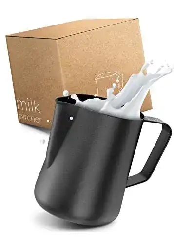 Milchkännchen Lambda Coffee Barista Edelstahl 600ml für Milchaufschäumen