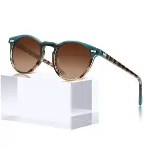 Carfia Sonnenbrille Damen mit polarisierten runden Gläsern und UV-Schutz