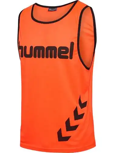 Fußball Leibchen Hummel Herren Fundamental Training Bib in Neon Orange