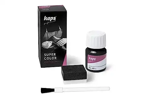 Kaps Lederfarbe Schwarz für Naturleder und Synthetik, 25 ml