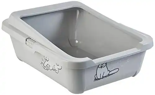 Katzentoilette Karlie Simon’s Cat mit Rand, Maße 43 cm x 32 cm