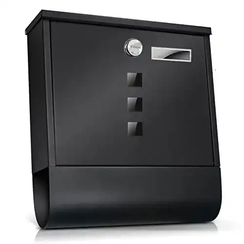 Briefkasten TÄGA 2214 Design Anthrazit mit Zeitungsfach
