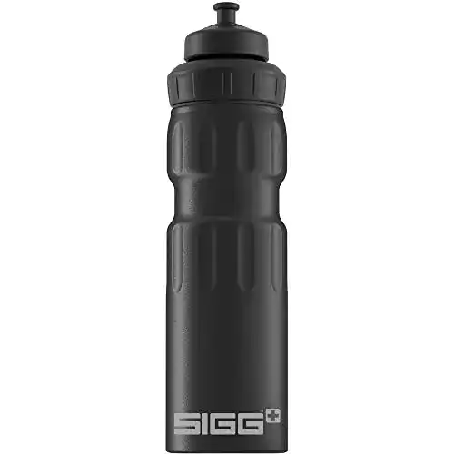 Aluminiumflasche SIGG WMB Sports Black – 0,75L für Fahrrad und Sport