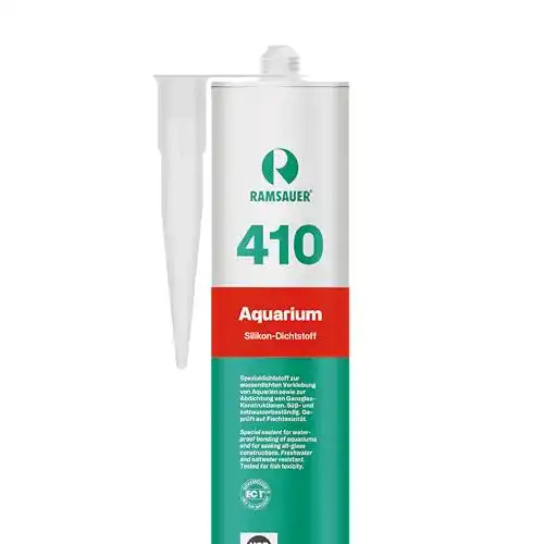 Aquarium Silikon Ramsauer 410 schwarz 310ml Kartusche für Aquarien und Terrarien