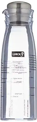 Dressing Shaker Lurch aus Edelstahl und Kunststoff für Dressings und Marinaden