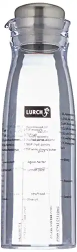 Dressing Shaker Lurch aus Edelstahl und Kunststoff für Dressings und Marinaden